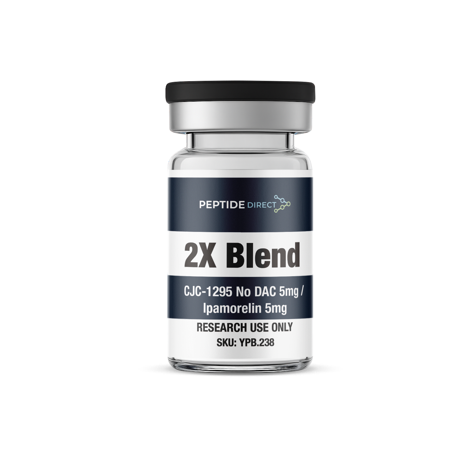 2X Blend CJC-1295 Without DAC (5mg) / Ipamorelin (5mg)